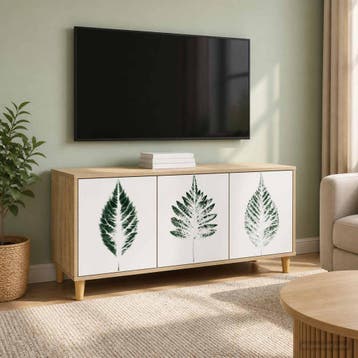 vidaXL Tv-meubel HANAU 102 x 33 x 50 cm Sonoma Bewerkt hout, Minder dan 50 cm, Verzenden, Nieuw, Minder dan 100 cm
