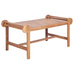 vidaXL Salontafel 100x50x45 cm massief teakhout, Verzenden, Nieuw, Teakhout, 100 tot 150 cm
