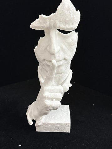 Silence is Golden decorative statue - Beeldje - Silence is