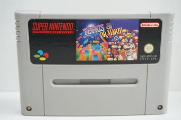 Tetris & Dr. Mario SNSP-ATFP-EUR Garantie & morgen in huis!, Spelcomputers en Games, Games | Nintendo Super NES, Ophalen of Verzenden