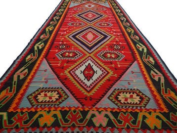 Zeldzame antieke XXL-Kelim - Gereinigd - Vloerkleed - 500 cm, Nieuw