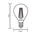 LED Lamp - Filament - Trion Topus - 4W - E14 Fitting - Warm, Led-lamp, Soft of Flame, E14 (klein), Nieuw