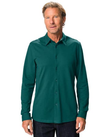 HEMA Herenoverhemd Billy piqué donkergroen, Kleding | Heren, Verzenden, Nieuw