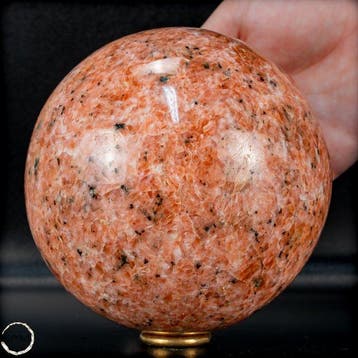 Natuurlijk First Quality Oranje Calciet en Toermalijn