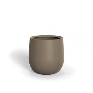 Polyester plantenbak Lora Ø60x60cm - Met bodem, Kunststof, Rond, Nieuw, 60 tot 100 cm