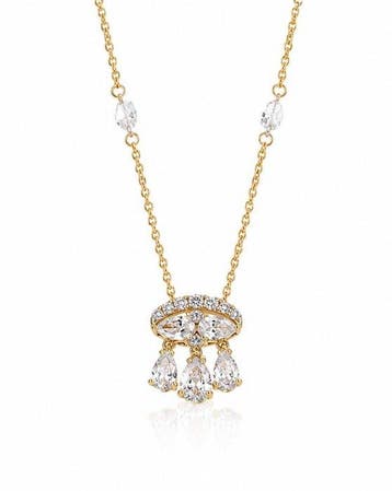 Halsketting - 14 karaat Geel goud - 1.01ct. tw. Diamant, Sieraden, Tassen en Uiterlijk, Kettingen, Nieuw