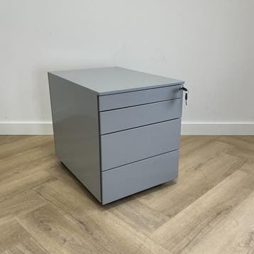 ladeblok 4 lades en sleutel (hxbxd) 52x42x58 cm, grijs, Huis en Inrichting, Kasten | Ladekasten, Ophalen of Verzenden, Gebruikt