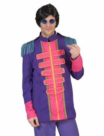 Neon Beatles jas heren paars, Ophalen of Verzenden, Nieuw
