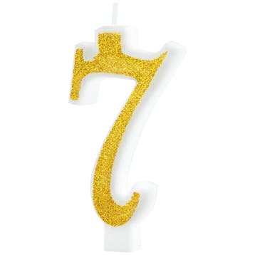 Cijferkaars Goud Glitter #7, Verzenden, Nieuw