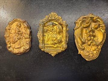 sculptuur, Cache-Clou Rococò - 15 cm - verguld en