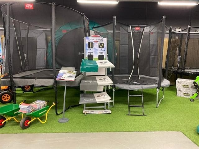 Trampoline Berg rond ingraaf  trampolines extra korting!, Kinderen en Baby's, Speelgoed | Buiten | Trampolines, Nieuw, Ophalen of Verzenden