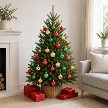 vidaXL Kerstballen set 100 st Rood, goud en groen 4 cm, Verzenden, Nieuw