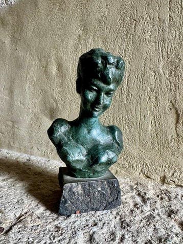 Ernest Patris (1909-1981) - Buste, Années 50 - 16 cm -, Antiek en Kunst