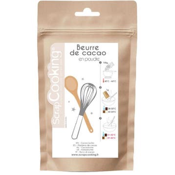 ScrapCooking Cacaoboter Poeder 80gr, Verzenden, Nieuw