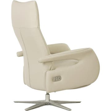 Leren relaxfauteuil Vibe elektrisch - Massif Ecru (crème) -, Huis en Inrichting, Fauteuils, Industrieel, Modern, Scandinavisch
