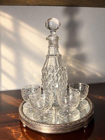 Drinkset (5) - Kristal, Glas