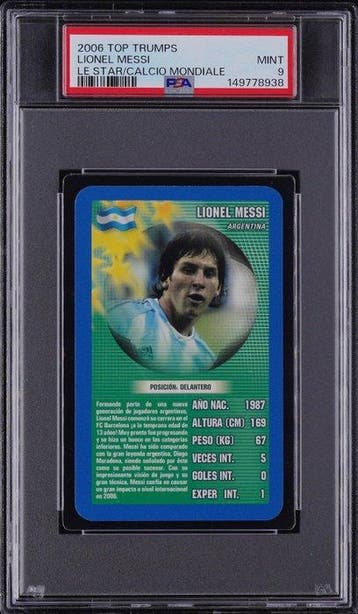 2006 Top Trumps Top Trumps Lionel Messi Graded card - 1 Card, Nieuw