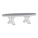 Salontafel TOV13-XM Bloemendaal - salontafel, Huis en Inrichting, Tafels | Salontafels, Nieuw, Overige materialen