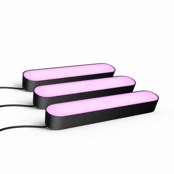 Philips Hue Play Lichtbalk - Zwart (Set van 3), Huis en Inrichting, Lampen | Overige, Verzenden, Zo goed als nieuw