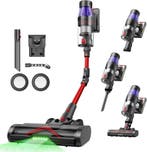 Ultenic U16 Flex Stofzuiger – Zwart/Rood – Draadloos, Witgoed en Apparatuur, Stofzuigers, Ophalen of Verzenden, Nieuw, Reservoir