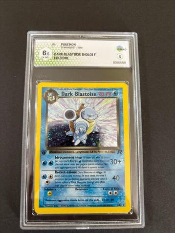 Pokémon - 1 Graded card - Dark Blastoise Foil, First edition, Nieuw