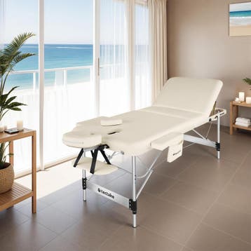 Massagetafel met 3 zones Ko Tao, draagtas, aluminiumframe, Sport en Fitness, Massageproducten, Verzenden, Nieuw