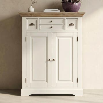 *WOONWINKEL* Tower Living Fleur Meidenkast Wit Hout, Verzenden, Nieuw