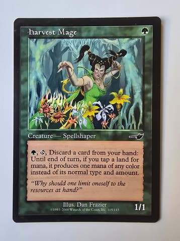 HARVEST MAGE (NEMESIS) (105/143) (MTG) (TRADING CARD), Verzenden, Gebruikt