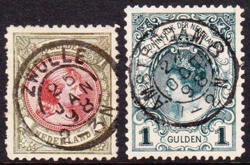 Nederland 1893/1899 - 5 Gulden Prinses Wilhelmina en, Gestempeld