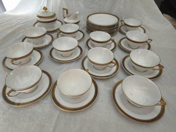 Sarreguemines - Koffieservies (38) - Aardewerk -