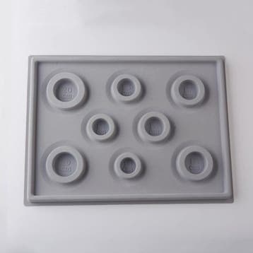 Kralenbord rijgbord legbord voor armbanden grijs 26 x 34,..., Hobby en Vrije tijd, Kralen en Sieraden maken, Ophalen of Verzenden