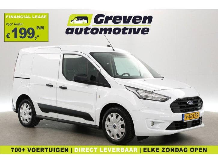 Ford Transit Connect Ecoboost | 100PK | Benzine | Airco |, Auto's, Bestelauto's, Handgeschakeld, Benzine, Wit, Euro 6, Ford