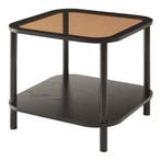 Salontafel Latama 51x51x45 cm zwart en brons [en.casa], Verzenden, Nieuw