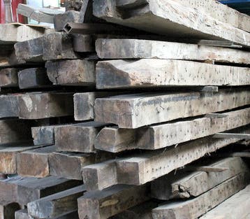 Oude eiken balken, kinderbalkje, gebint, `t Achterhuis, Ophalen of Verzenden, Gebruikt, Eiken, Balk