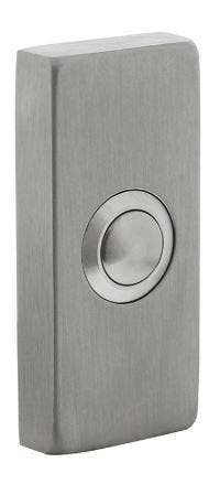 Intersteel beldrukker rechthoekig verdekt 65x30x10mm rvs, Verzenden, Nieuw