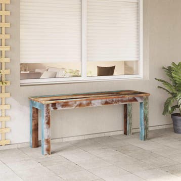 vidaXL Bankje 110x35x45 cm massief gerecycled hout, Verzenden, Nieuw