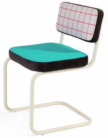 Seletti - Hello Again - Stoel - Superchair Red Grid - Hout,