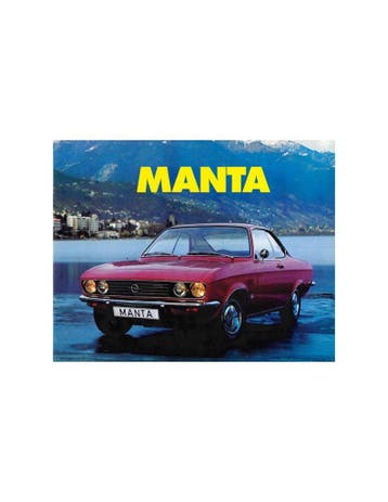 1972 OPEL MANTA BROCHURE NEDERLANDS, Boeken, Nieuw, Opel, Author