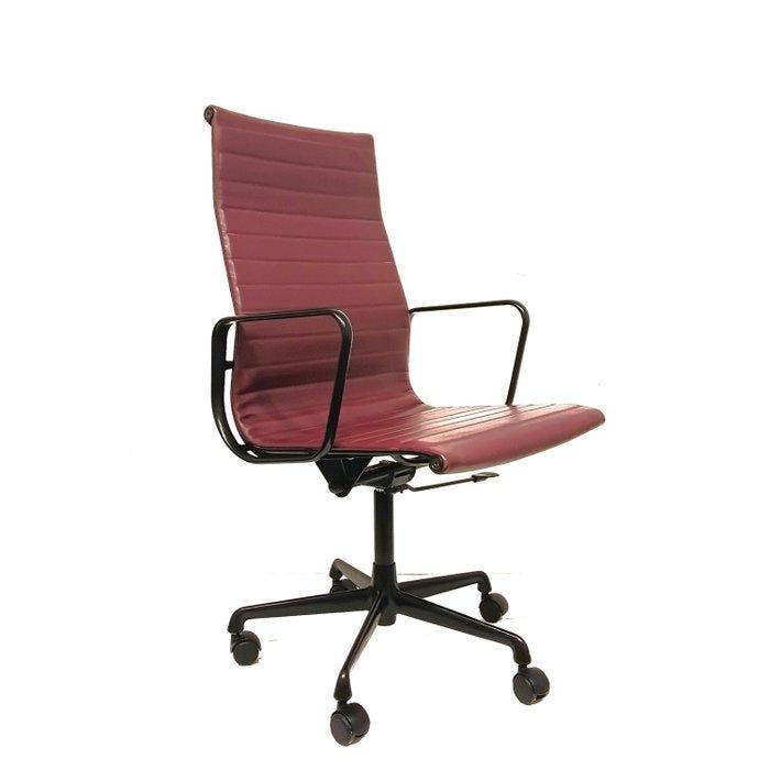 ICF - Charles & Ray Eames - Bureaustoel - Leder -, Antiek en Kunst, Antiek | Meubels | Stoelen en Banken