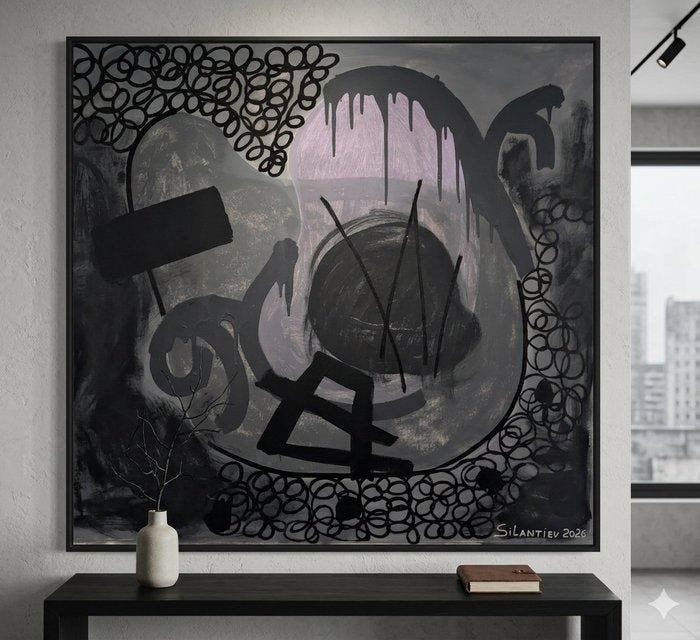 Stanislav Silantiev - Dissolved memory XL NO RESERVE, Antiek en Kunst, Kunst | Schilderijen | Modern