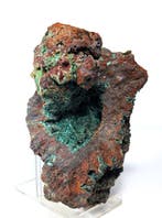 Een fijn, gevarieerd exemplaar van malachiet in het