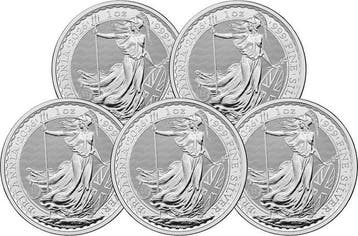 5 Troy Ounce - Zilver .999 - Britannia 2026 - 155,5 gram -