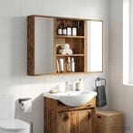 vidaXL Badkamer wandkast Oudhout 40 x 10 x 60,5 cm, Verzenden, Nieuw