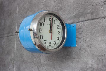 Wandklok - Kappa - Staal, Bakeliet, Plastic, Glas -