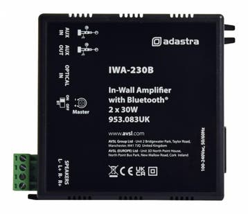 Adastra IWA230B Inbouwversterker 2x 30W Bluetooth 5.0, Verzenden, Nieuw, Overige merken