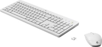 HP 230 draadloze muis- en toetsenbordcombinatie set wit, Verzenden, Nieuw
