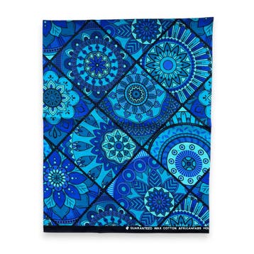 Fat Quarter Afrikaanse Wax Print Stof - Blauw FTQ 8722 - Qui, Ophalen of Verzenden, Nieuw