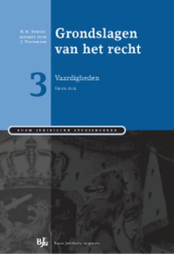 Grondslagen van het recht 3 9789089743312, Zo goed als nieuw
