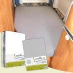 Textielpakket Frans bed - 1 hoeslaken en 1 molton - links -, Eenpersoons, Verzenden, Nieuw, Wit