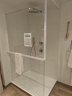 Inloopdouche wand 120cm mat wit Gratis douchevloer  0028, Doe-het-zelf en Verbouw, Sanitair, Ophalen, Nieuw, Glas, Douche